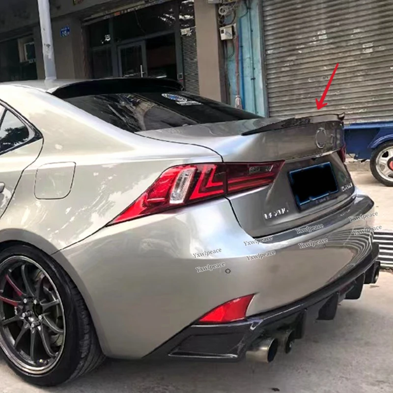 For Lexus IS Series Spoiler 2013-2017 ABS Material IS200t IS250 IS300 IS350 Rear Trunk Lip Spoiler Wing Car Accessories