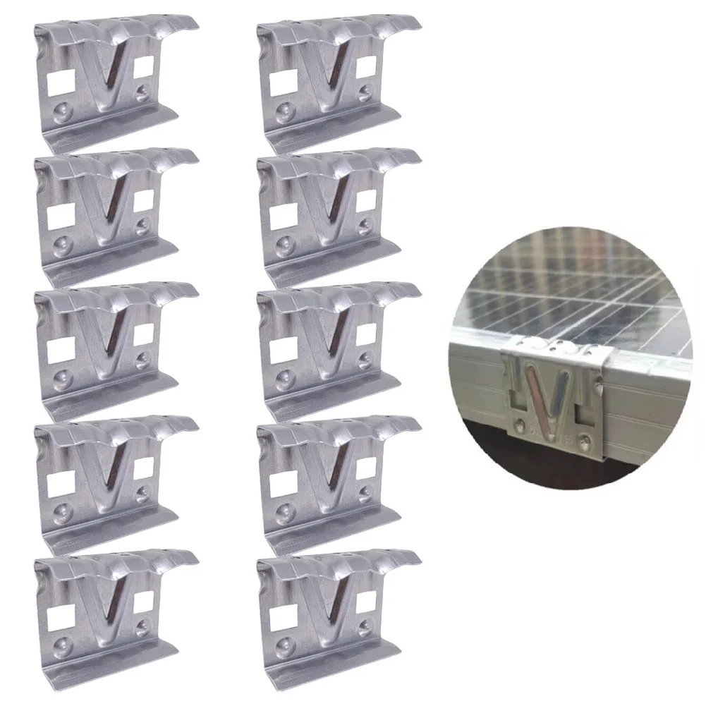 Cleaning Clips Cleaning Clips 30 Mm Solar Panel Clips Optimal Power Generation Quick Installation User-friendly Design