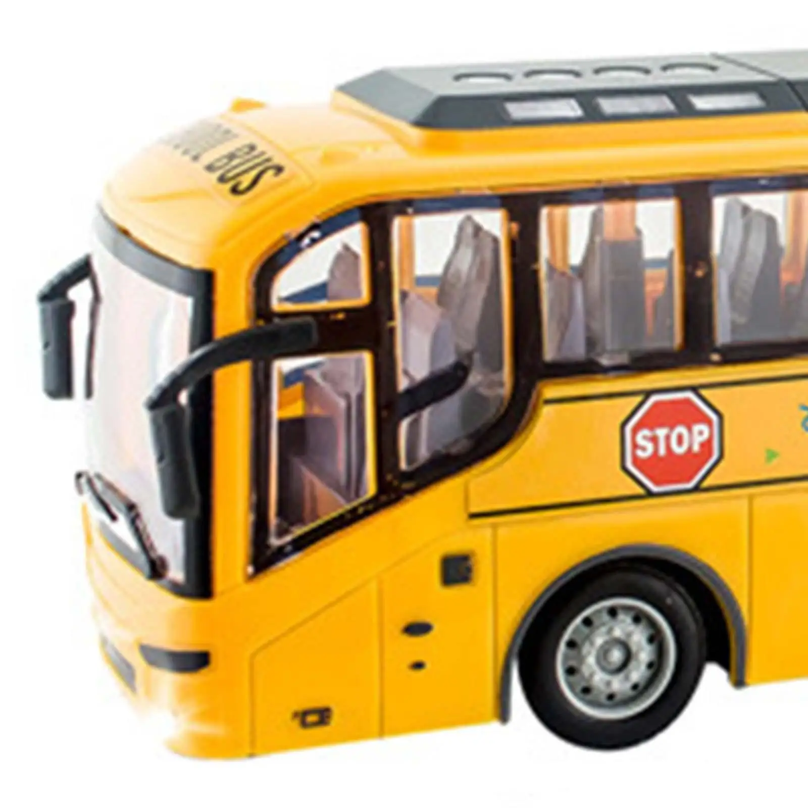 RC School Bus Remote Control Car Vehicles with LED Lights Electronic Truck for