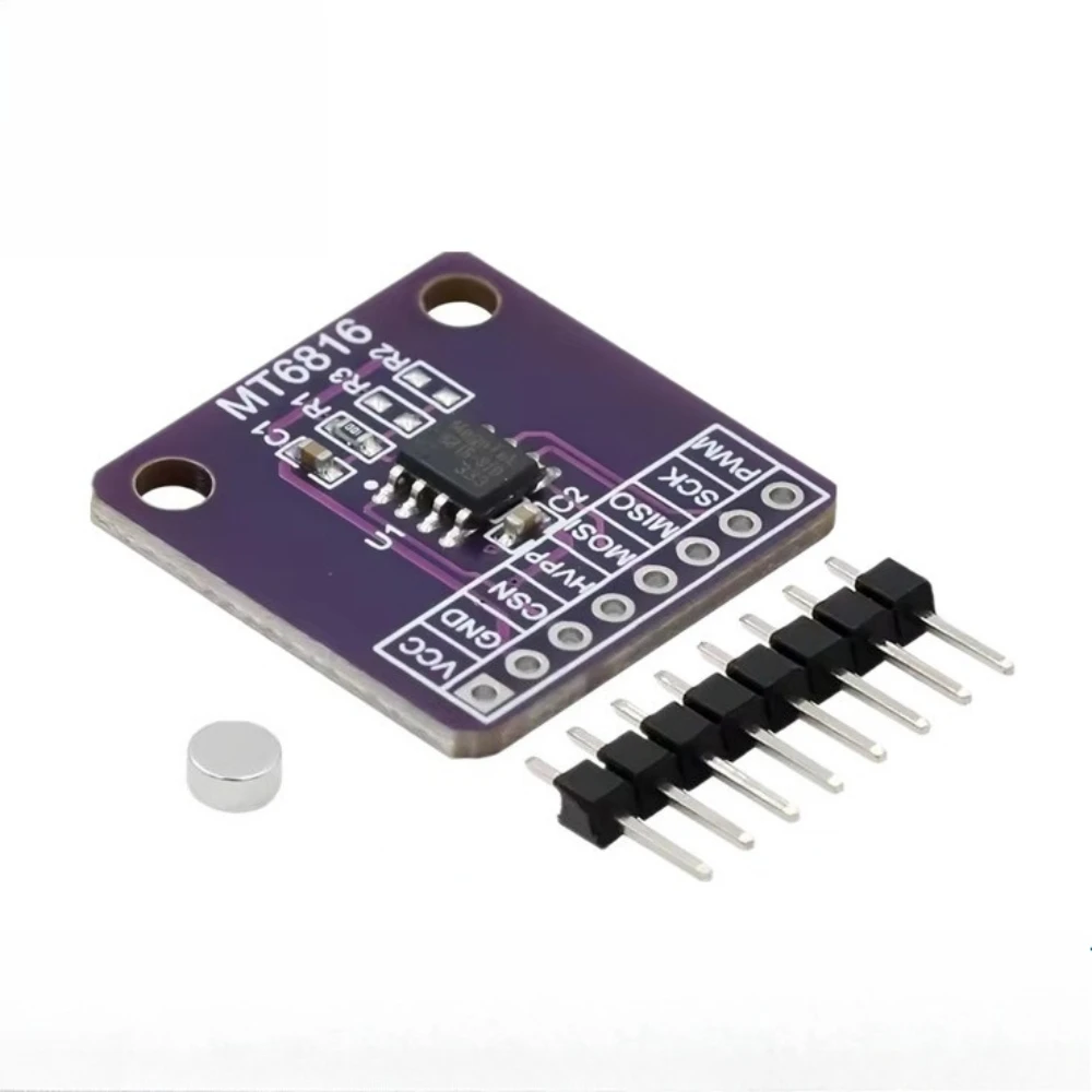 MT6816 High Speed High Precision Magnetic Encoder Sensor Module Angle Measurement Test Evaluation Board for Arduino