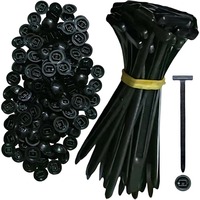 100PCS Nylon Universal Cable Tie Buckle Heavy Duty Self-Locking Zip Ties Holder with Pin Fasteners Car Body UV Resistant Zipties