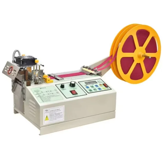 Computer Hot And Cold Cloth Belt Tape Cutting Machine Auto Magic Adhesive Tape Zipper Webbing Machine Elastic