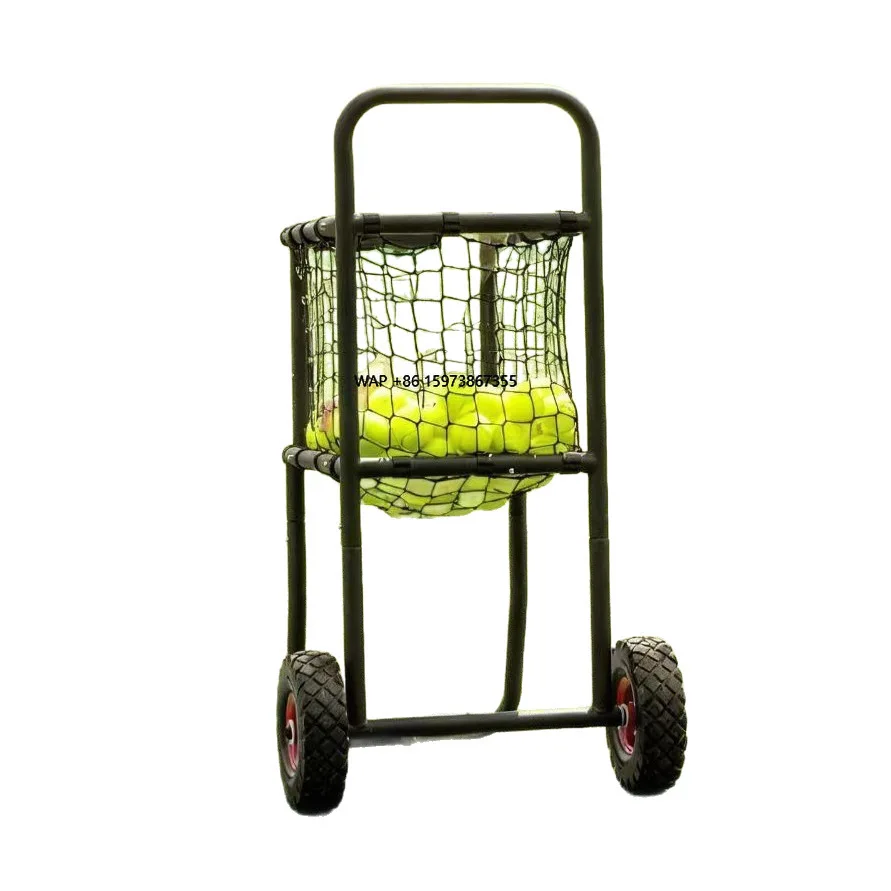 

Wholesale multi-purpose wheeled storage cart rack with net for storing tennis balls and golf balls