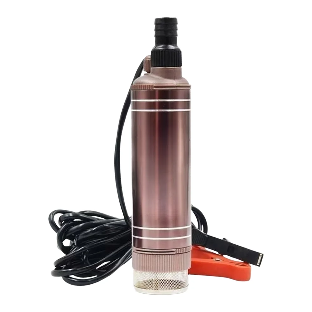 1PCS Electric Oil Pump 12V/24V Dual Voltage 150W DC Submersible Pump With Three Outlets Aluminum Alloy Power Tool Parts