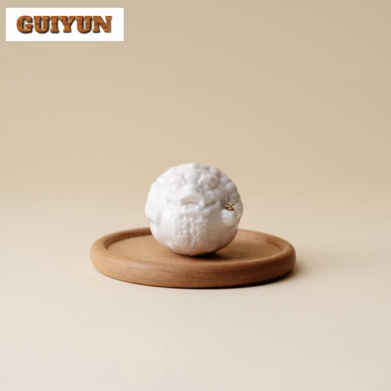 الخزف الأبيض Pixiu فورتشن حامل البخور البخور الدخان شلال البخور المعلقات عززات مبخرة الملحقات الداخلية الحرفية