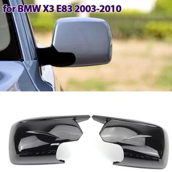 2024 New M Look Mirror Covers for BMW X3 X 3 E83 2003-2010 Black Rearview Side Mirror cover Caps