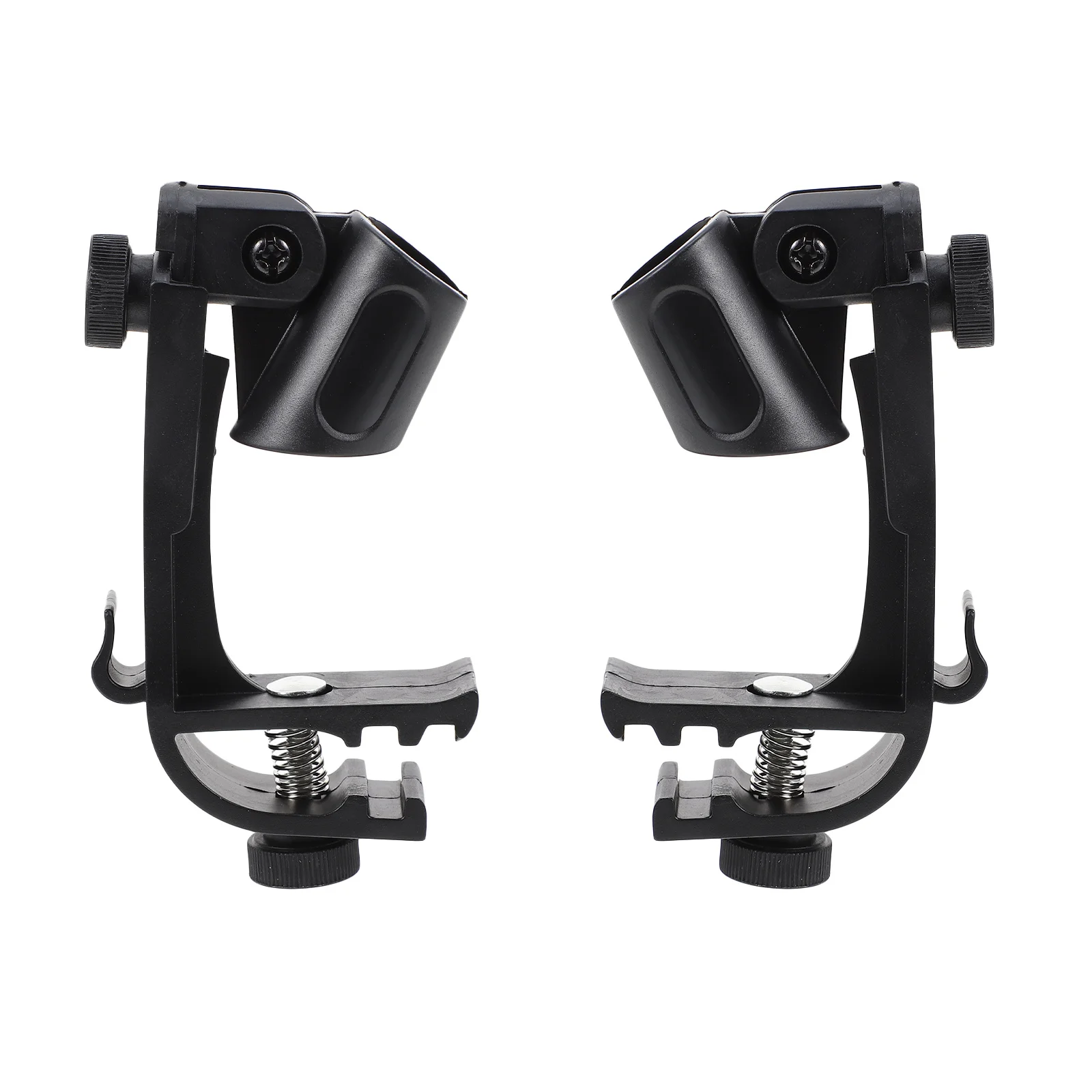 

2pcs Microphone Clips Black Plastic Mount For Drum Mic Holder Wireless Microphone Lifter Accessories Support Bracket