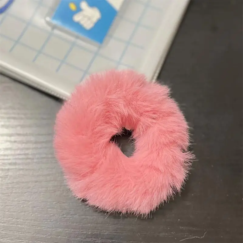 Cartoon Hair Tie Soft And Warm Fluffy Cartoon Hair Rope Fashionable Hair Accessories Soft Hair Tie Safe Fixation Plush Hair Rope