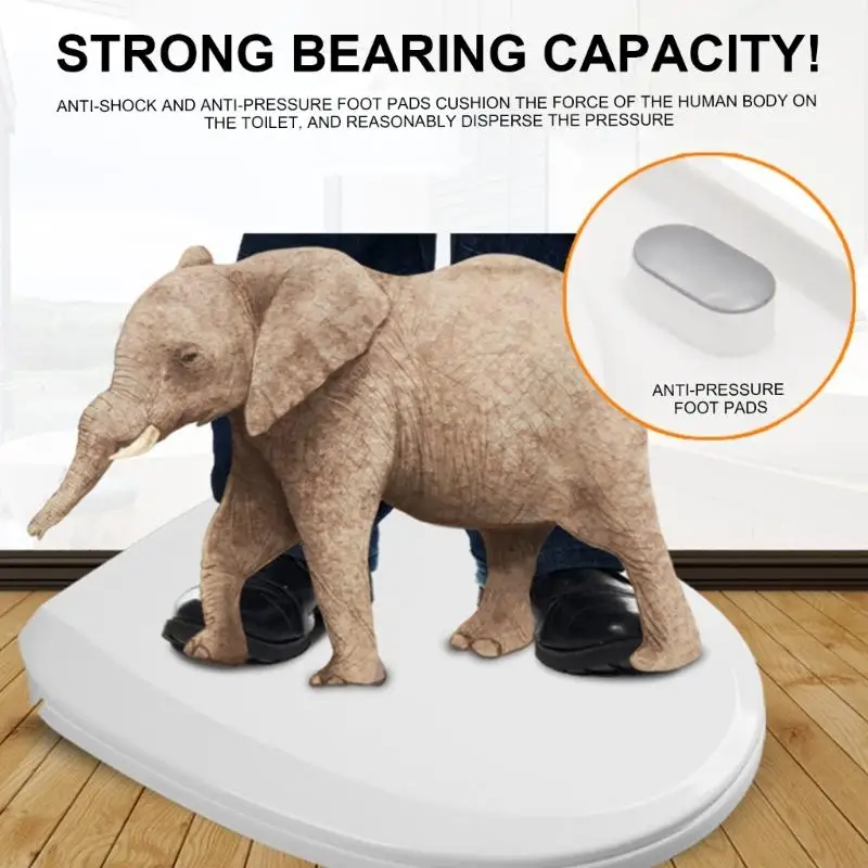 

1 % -ная туалетная крышка медленное закрытие переносимых медленных сидений с утолщенным для ванной C7AC