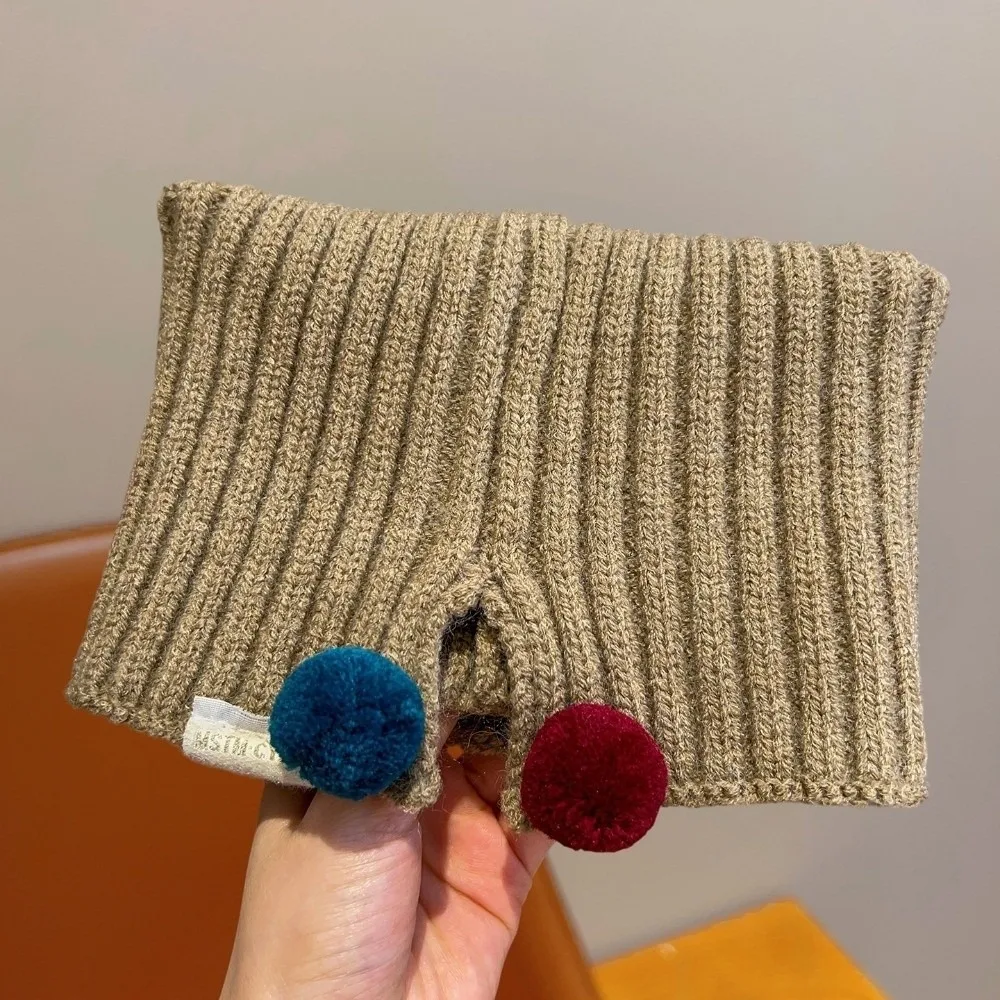 

Новый вязаный шарф с высоким воротником, съемный ветрозащитный искусственный воротник, меховой шарф, теплый детский шарф для шеи