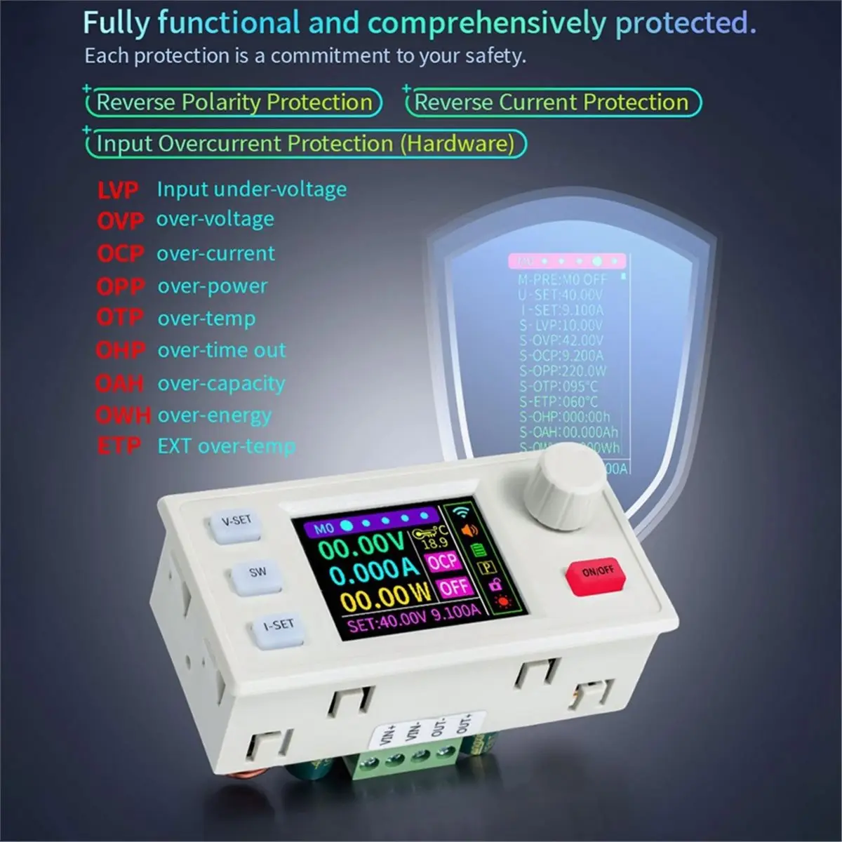 Y2167A*☀▃SK220S DC Boost Converter Adjustable Regulated Power Supply Constant Voltage Constant Current Solar Charging Module
