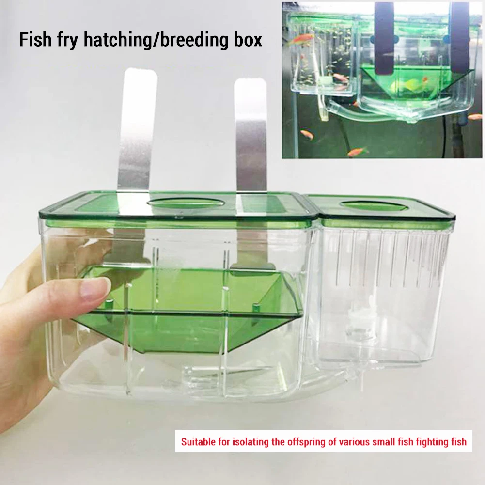 Fish Breeder Box Fish Isolation Box Aquarium Fish Tank Hatchery Incubator Breeding Box For Baby Fish Shrimp Clownfish Guppy