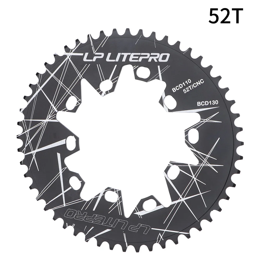 Folding Road Bike Oval Disc 110/130mm BCD Chainring 52T 54T 56T 58T 60T For Mountain Road Bicycle 7/8/9/10 Speed Cycling Parts