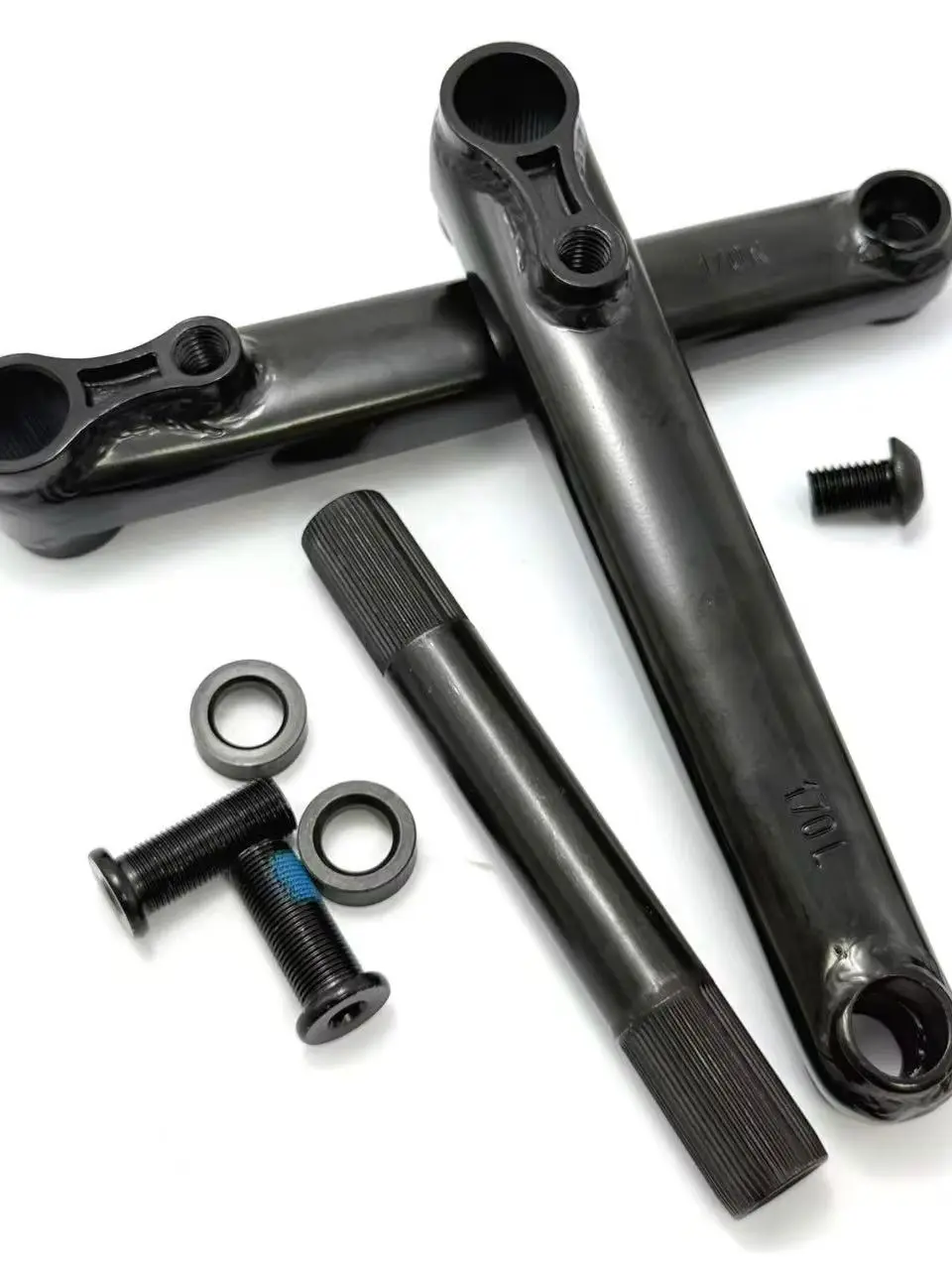 AliExpress NONE BMX Crank Set 170mm Crank Arm 19mm Axle 48T Left Right Drive 3‑Piece Bicycle Crank Arm Kit For BMX Bike Replacement Parts