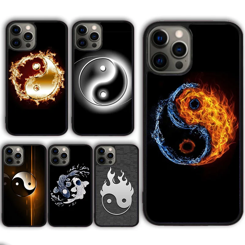 Yin & Yang Phone Case Cover for iPhone 16 15 SE2020 13 14 11 12 Mini Pro Max 6 7 8 Plus  coque fundas Shell