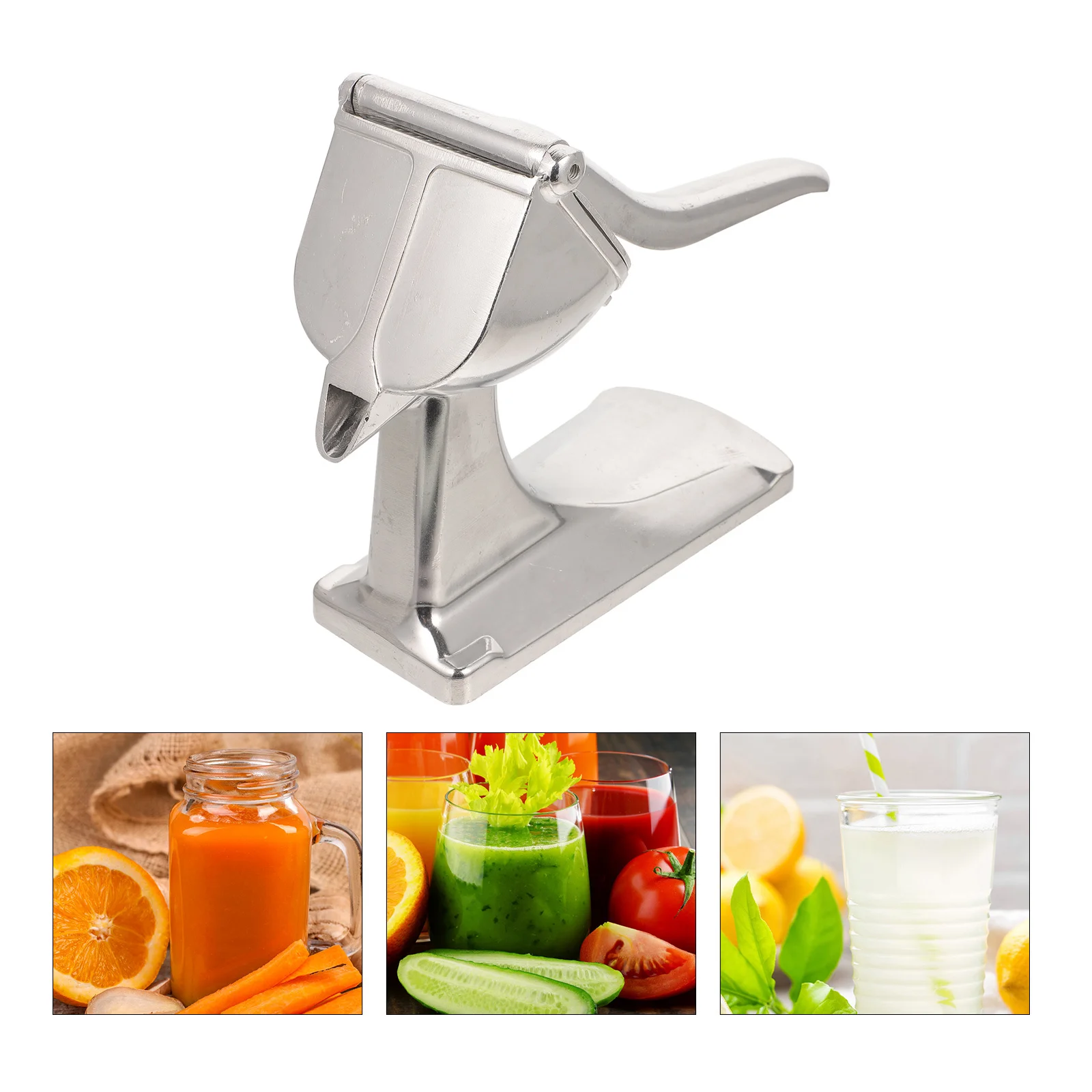 

Manual Fruit Juicer Aluminum Alloy Hand Press Juicer for Home Travel Outdoor Portable Lemon Squeezer Citrus Extractor Tool