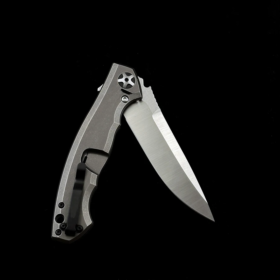 Carbon Fiber Bearing Folding Knife, Ferramenta de bolso EDC, Acampamento ao ar livre e caça, OK 0452CF