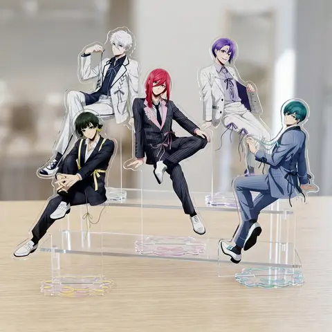 15Cm Hot Anime Blue Lock Rin Itoshi Acrylic Stand Figure Chibi Anime Standing Sign Model Plate Desk Decor Fans Gift Keychain