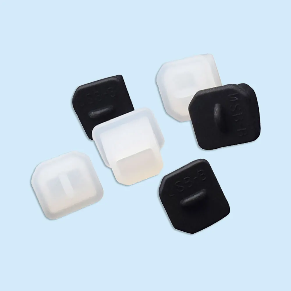 500/1000 PCS USB-B Silicone Rubber Hole Caps Dust proof Plug Cover For USB-B Female Port Dust proof Moisture Protection Cover