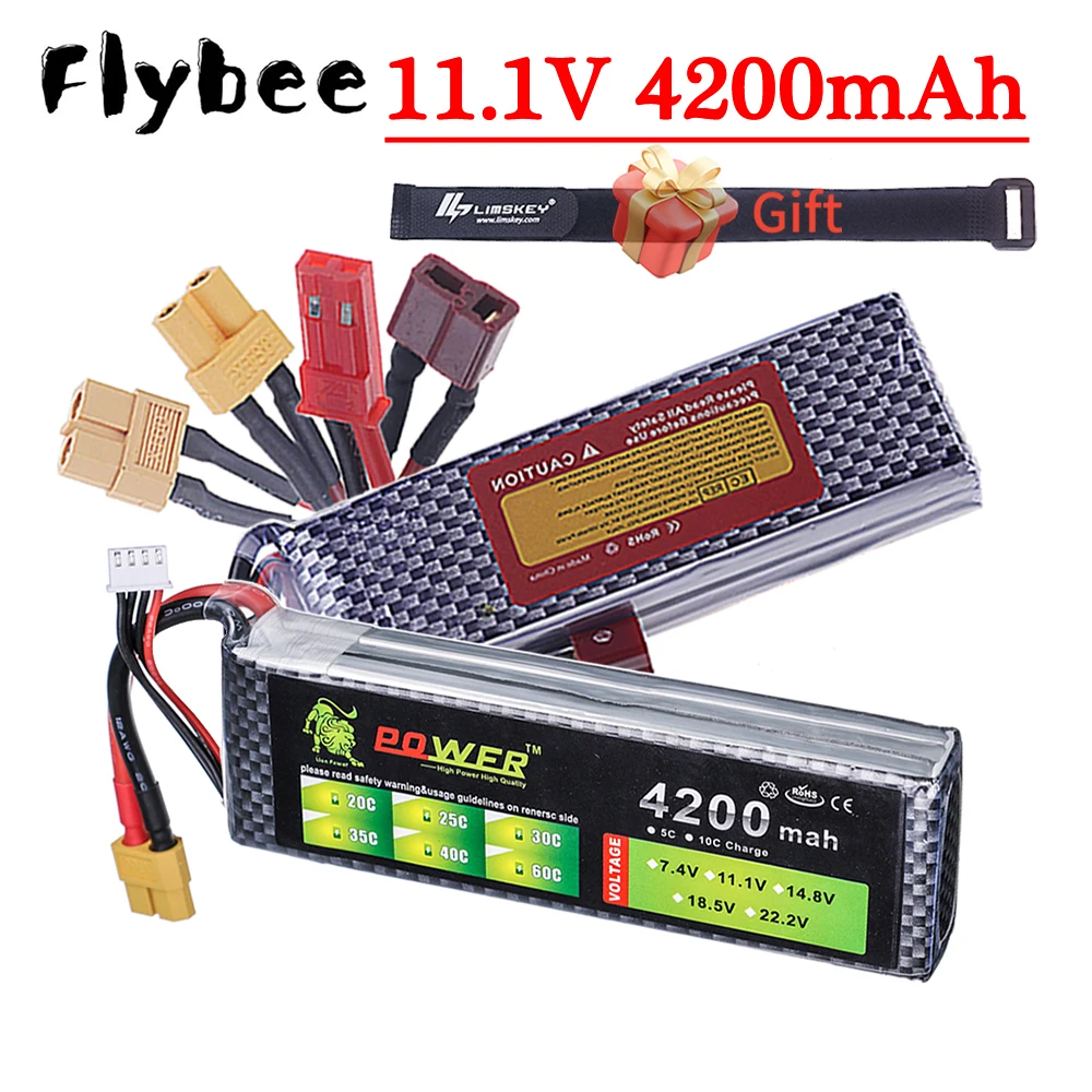 LION POWER 3S 11.1V 4200mAh 40C Li-po battery For RC Off-road Racing Car,Vehicle, Airplane Quadcopter 3S Battery T JST XT30 XT60