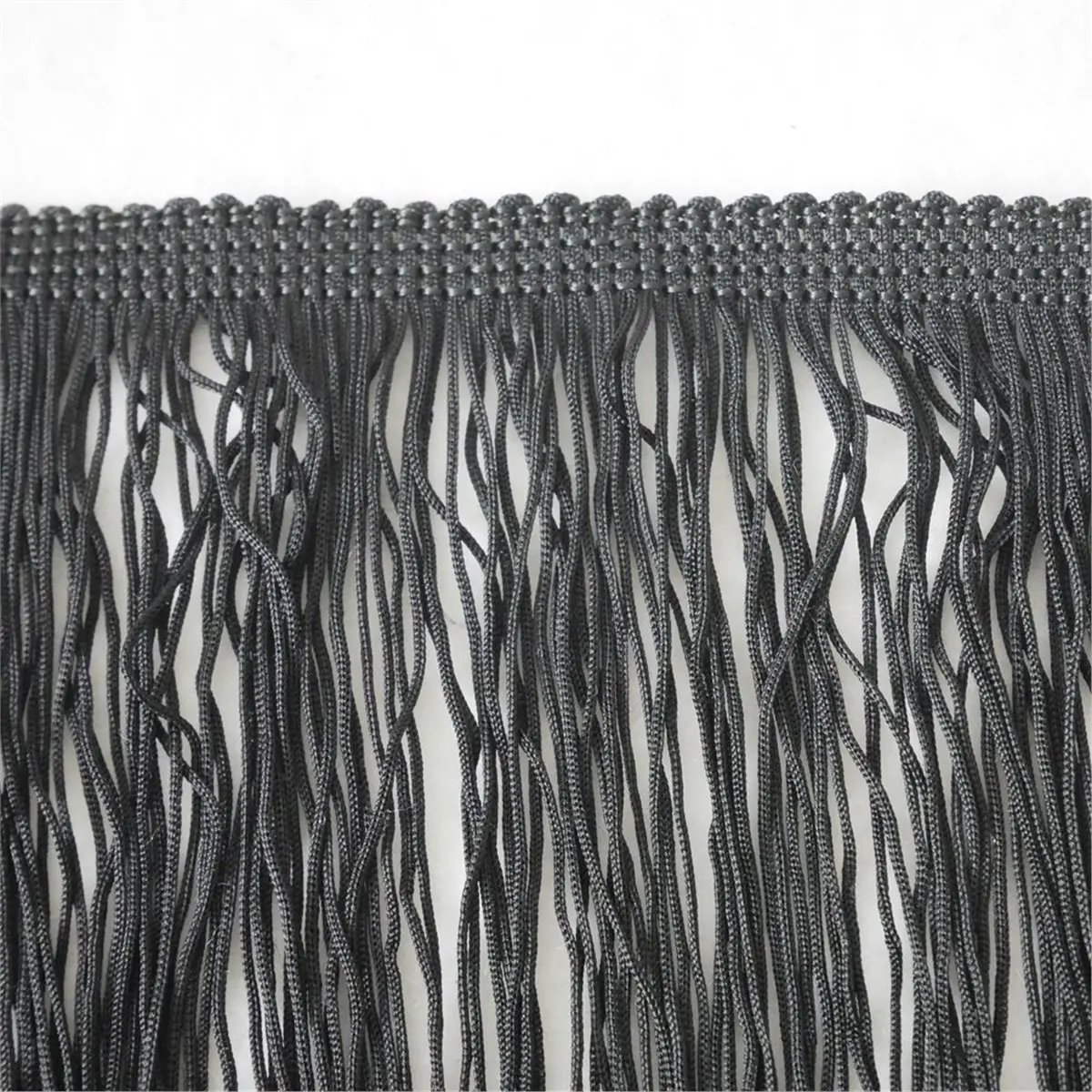 Time Saving Special Wholesale Order, Black or White Nylon Chainette Fringe, 18-20cm, 10 Yard/9.14m Black