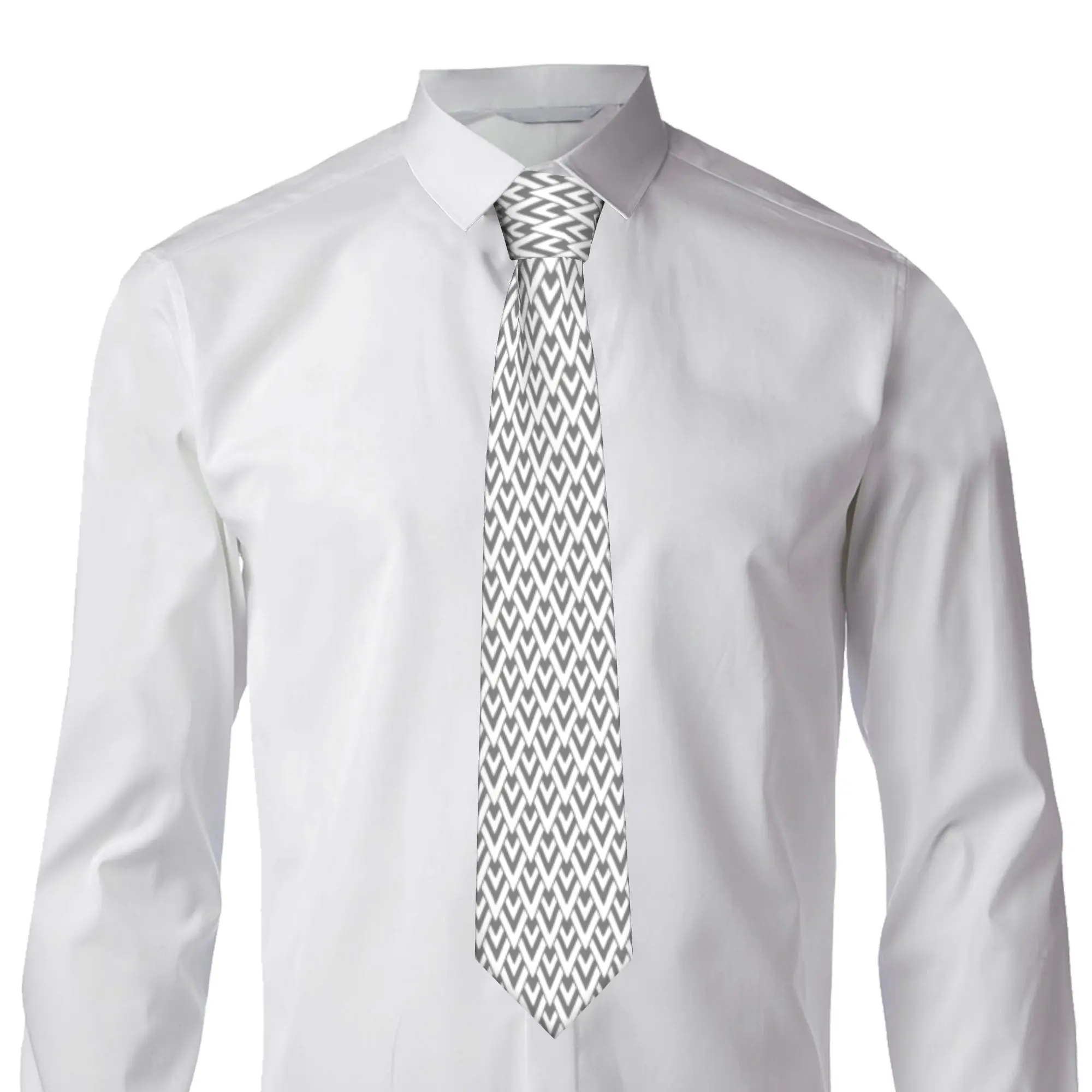 gravatas-de-seda-masculinas-com-estampa-geometrica-de-montanha-para-escritorio