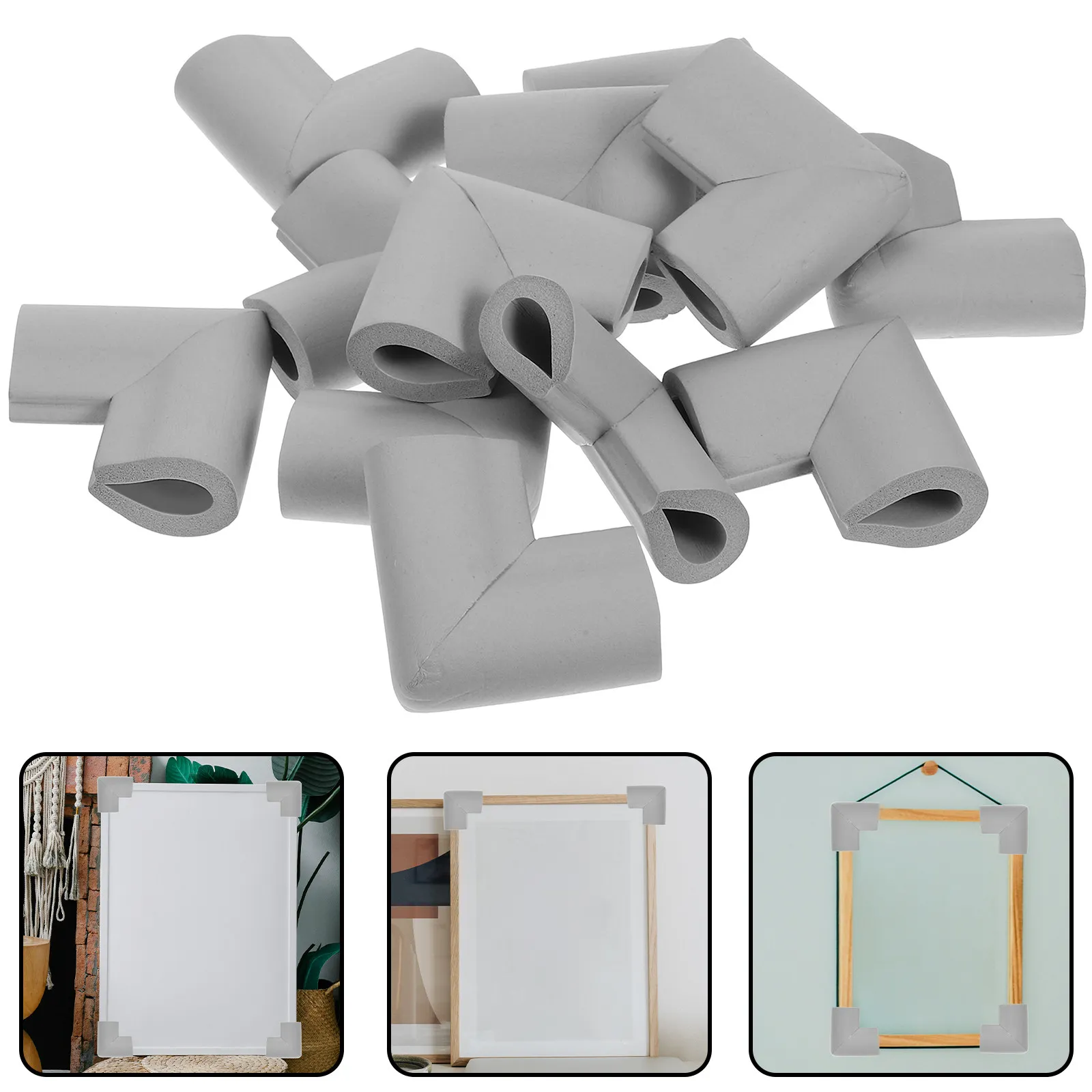 

24Pcs Protective Packaging Corners Foam Edge Guards Photo Frame Protectors Shipping Supplies for Moving Artwork
