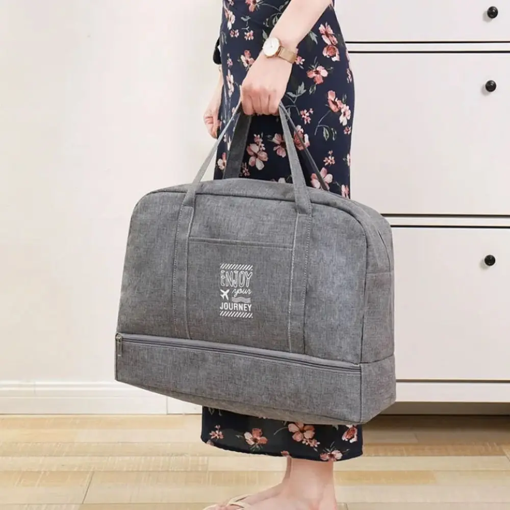 Borsa da viaggio di grande capacità da donna borsa da Yoga per il Fitness borsa da esterno con tracolla larga bagnata e asciutta