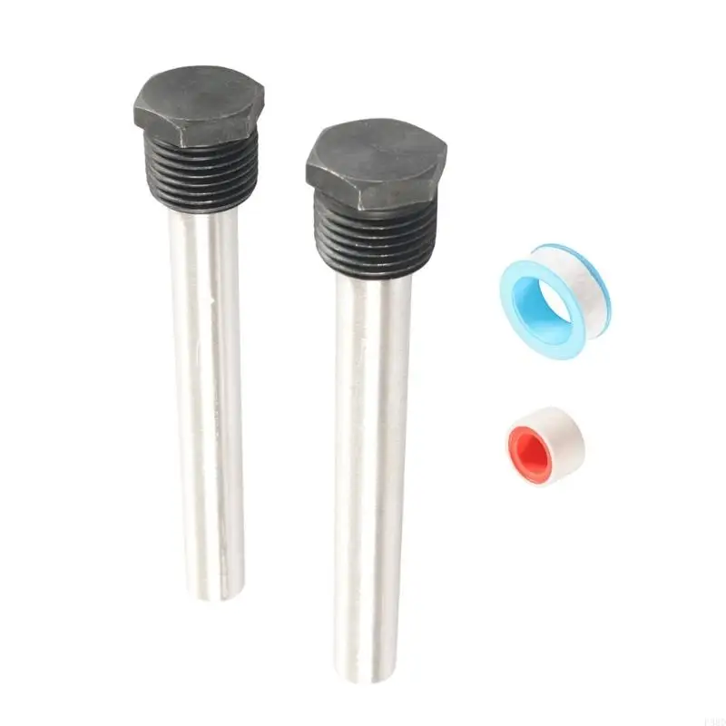  2 Pack Water Heater Anode Rod Replacement, Magnesium Threaded Parts