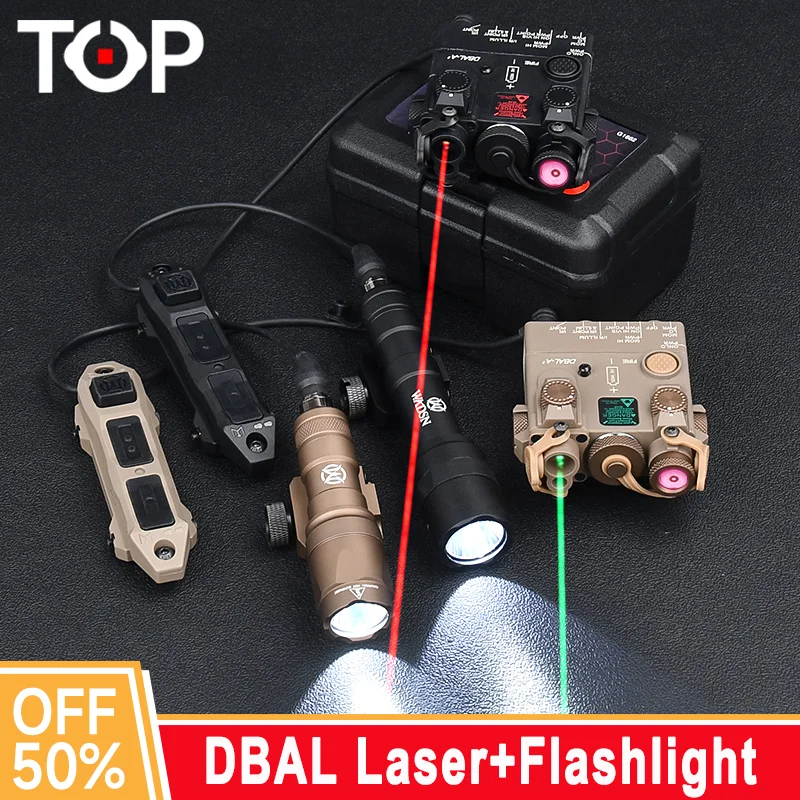 

WADSN Tactical DBAL-A2 Laser DBAL IR Lighting For Night Vision Strobe Red Green Laser M300A M600U Weapon Scout Flashlight Suit