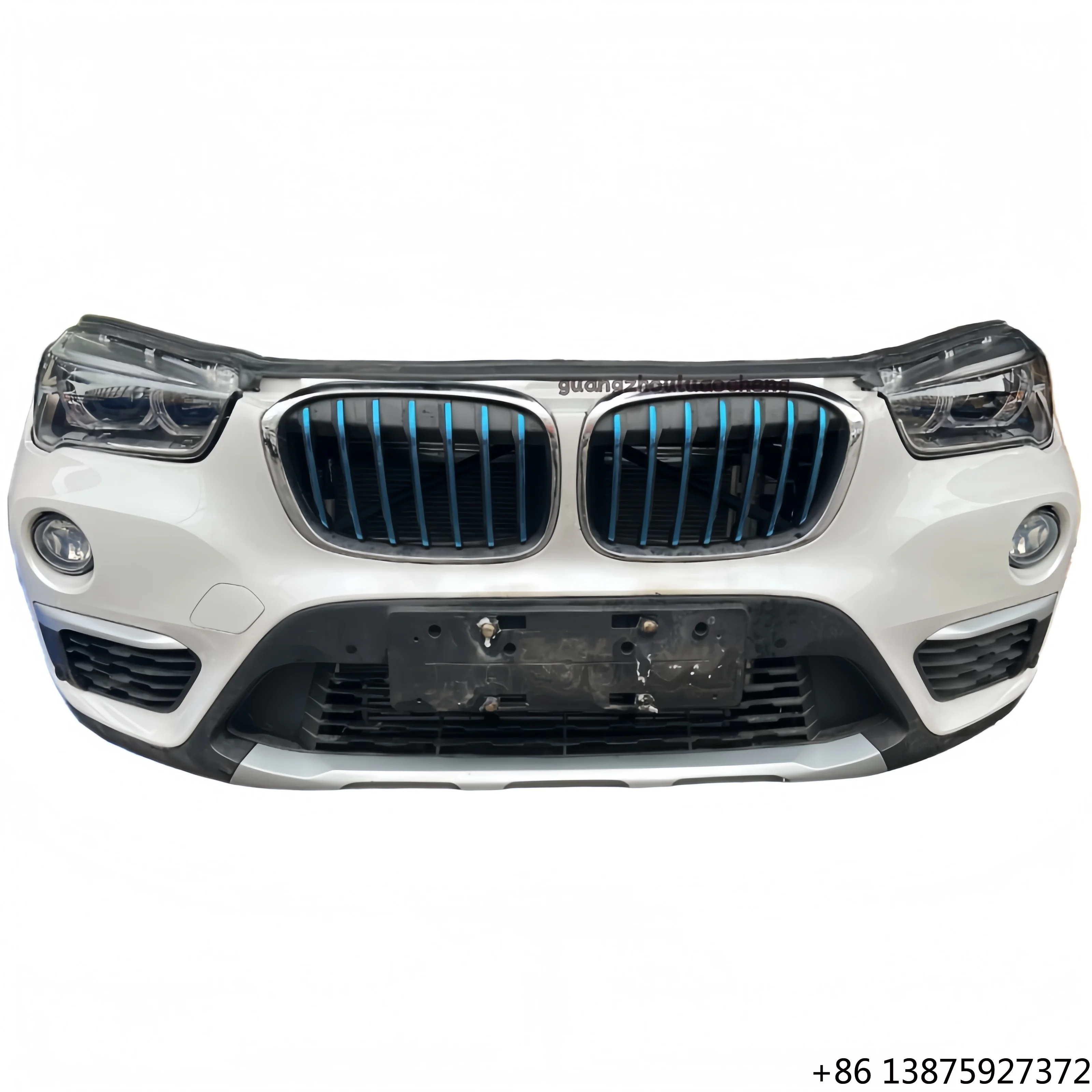 for X1 F48 F49 Front Bumper and Nose Assembly with Headlight Cooling System Grille