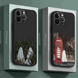 Cover Shell Black Soft Little Ghost Phone Case for Google Pixel 6 Pro 7 Pro 7a 8 Pro 6a