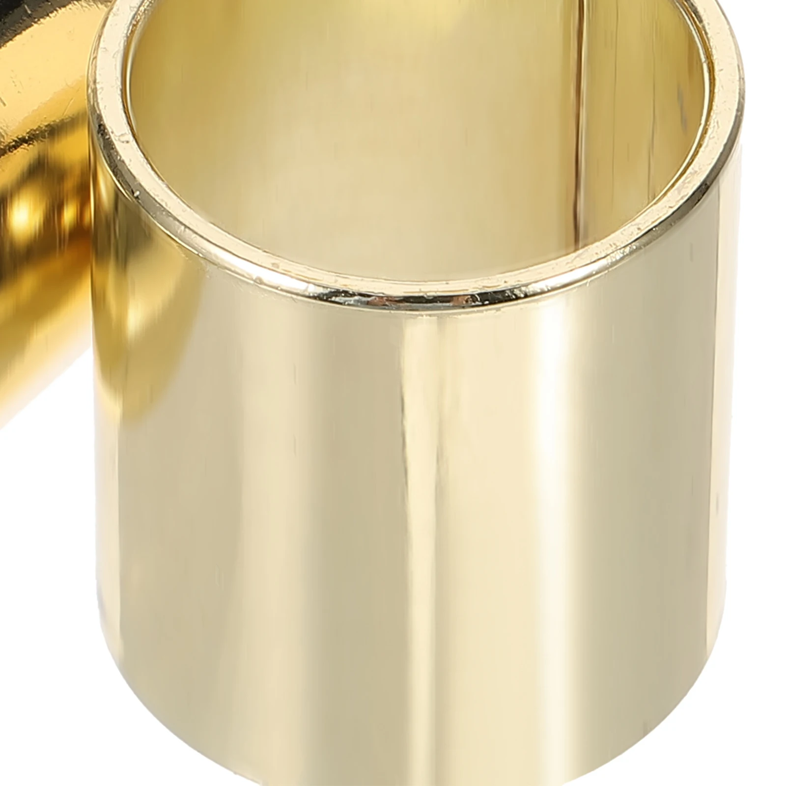 

4pcs Electric Slides Metal Finger Protectors 28mm 51mm 60mm 70mm Gold For Acoustic Bass Smooth Guitar Slide Sound
