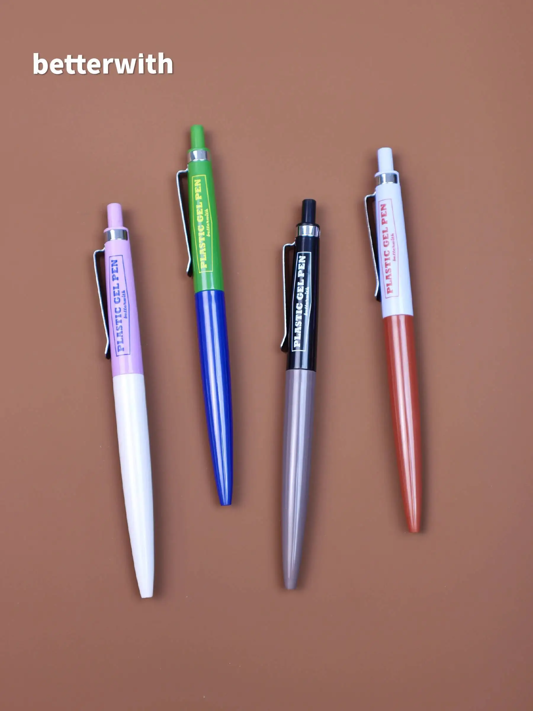 

Цветной блок серии Roaming, промышленный стиль, пулевидный наконечник, гелевая ручка с гладкими чернилами, 0,5 мм, черный стержень