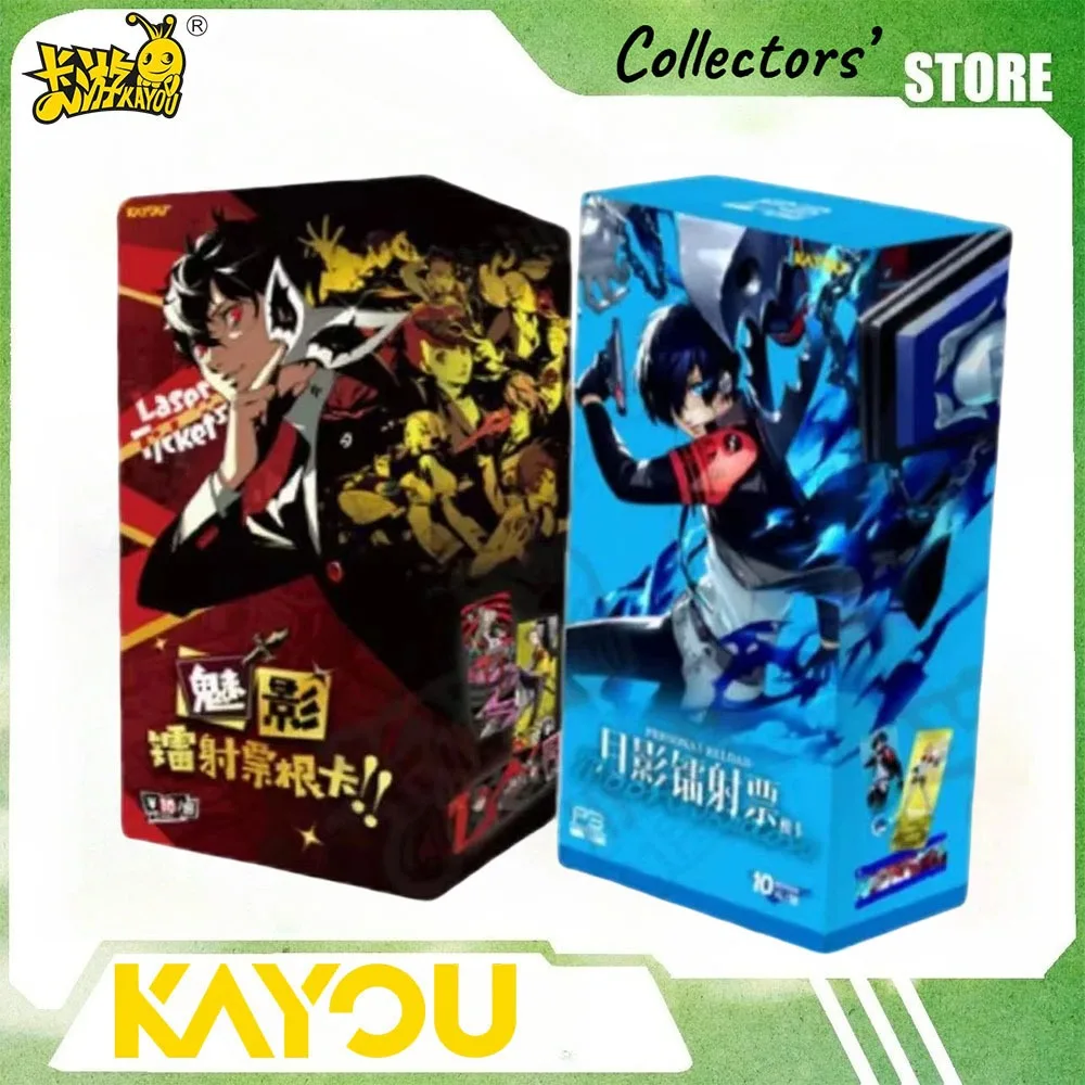 KAYOU Official Genuine Persona Series Laser Ticket Collection Cards P5R P3R Anime Character Holo Foil Ticket StyleHobby Gift Box