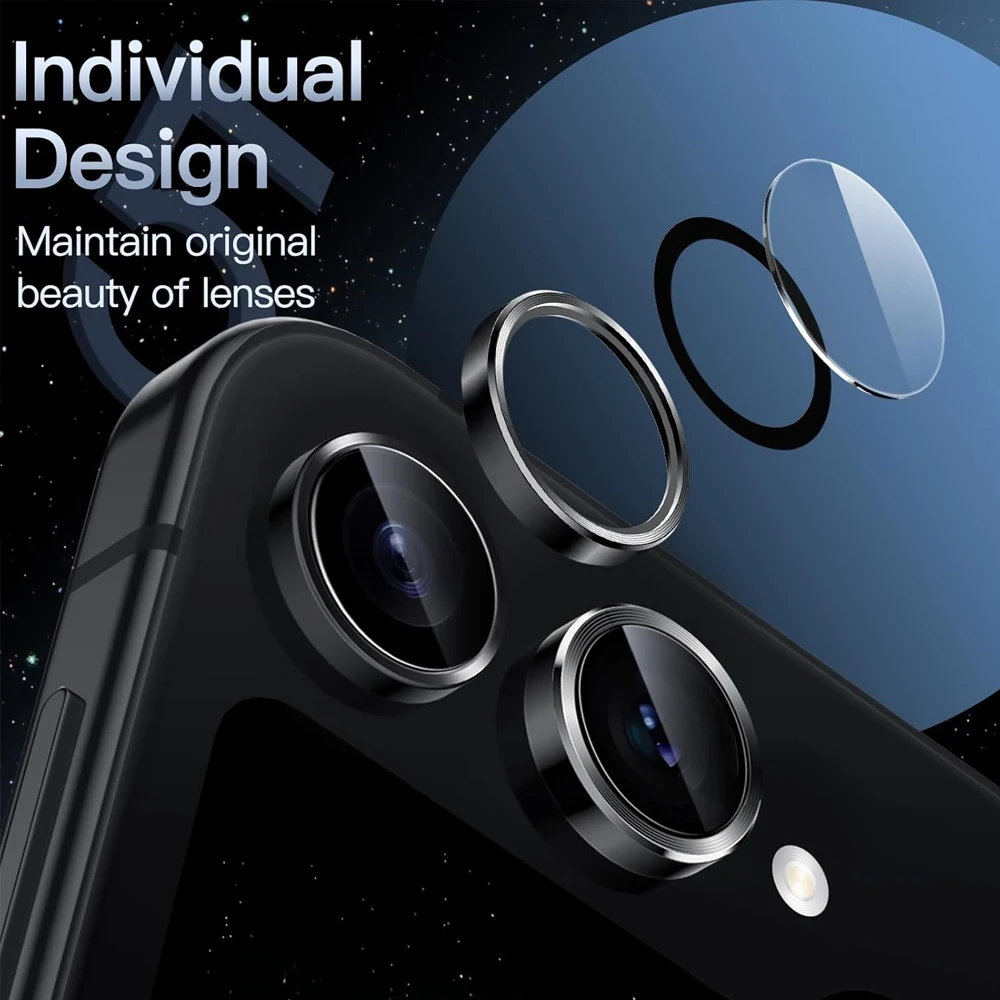 For Samsung Galaxy Z Flip 6 5G Lens Protective Case Camera Glass For Samsung Z Flip6 Metal Camera Screen Protector Accessories
