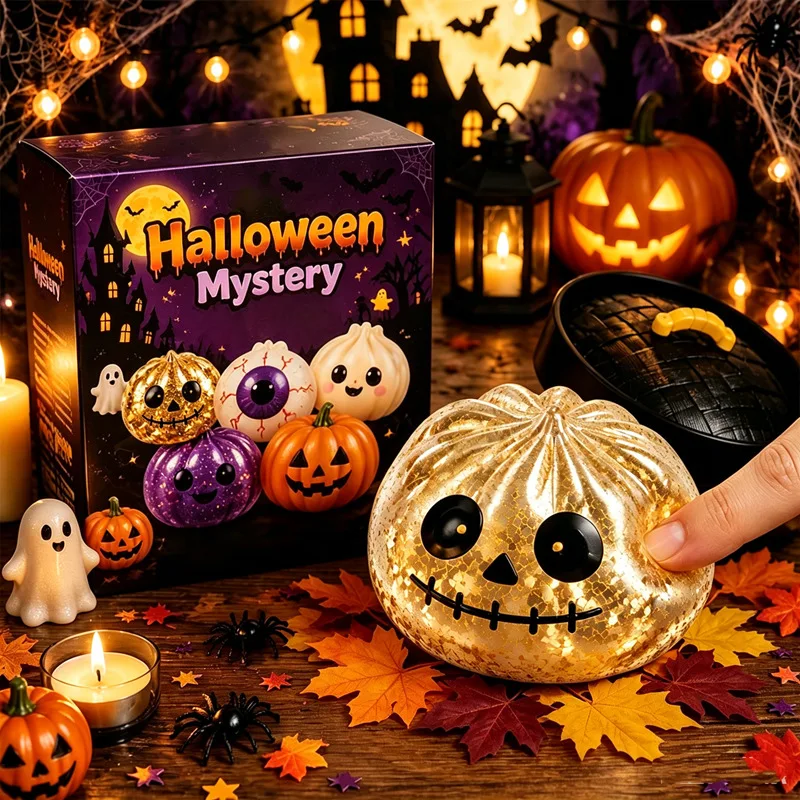 Halloween Simulation Knödel Pektin Squishy Rebound Soft Squeeze Stressball Box Anti-Stress Spielzeug Sensorische Überraschungsbox Geschenk – Detail 2