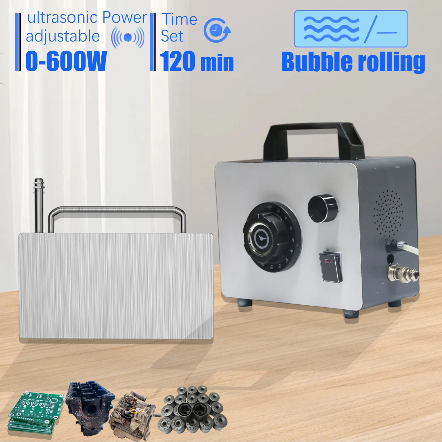 30L 15L 22L Portable Ultrasonic Cleaner Degas Power Adjustable With bubble function Spare Parts DPF filter Degreaser Machine