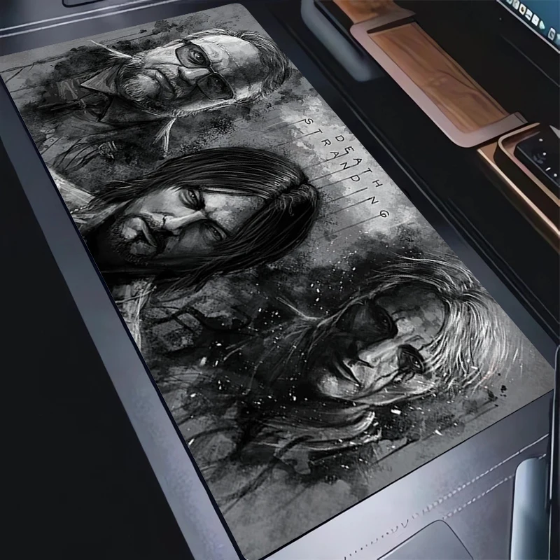 

Game Mouse Pad Laptop Black And White Anime Keyboard Pad PC Death Stranding 2 HD Print Mousepad Gaming Accessories Cool Desk Mat
