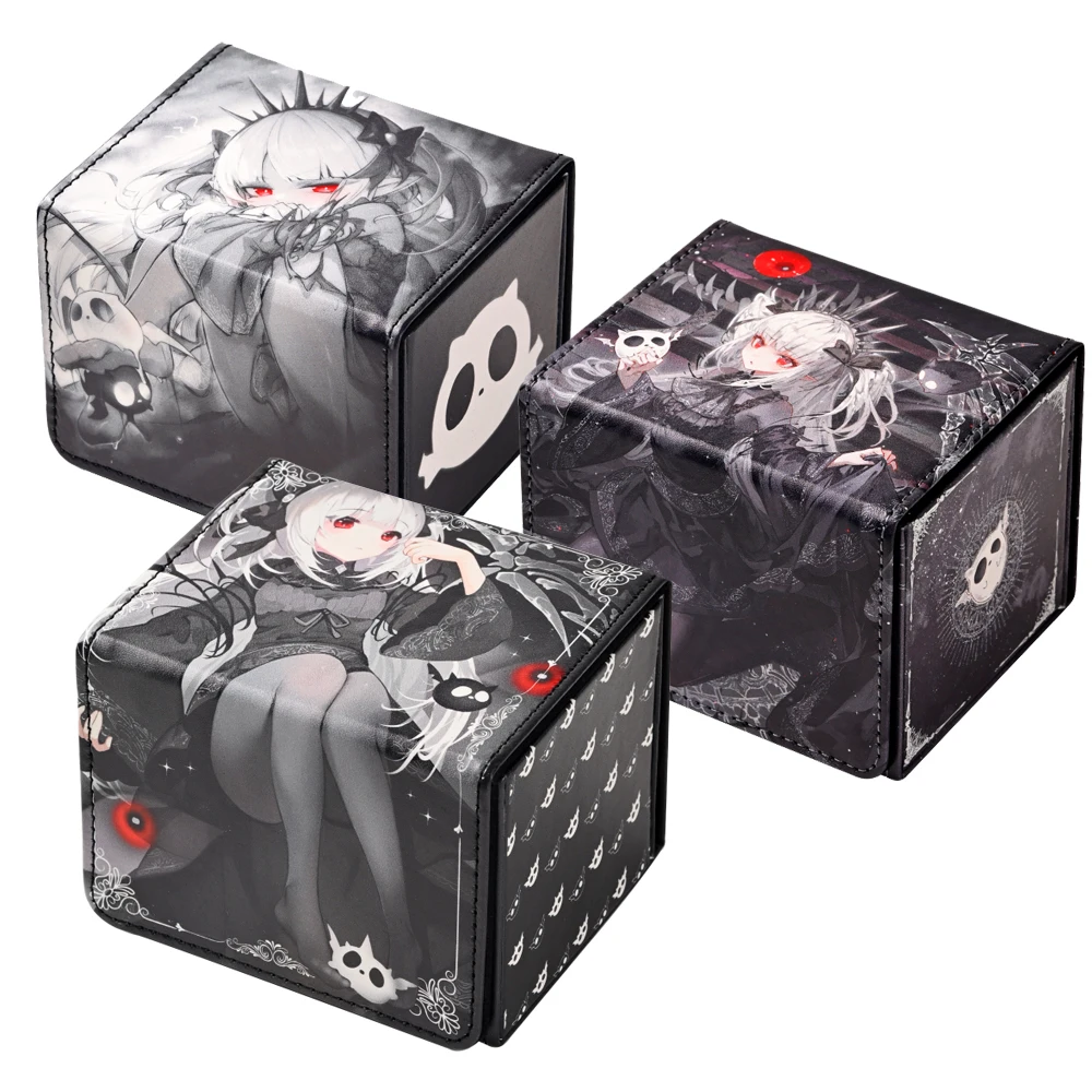 

Сделай сам Ю-Ги-О! Коробка для колоды Self Made Shadow of The Darkness Akuma Akuma OCG Коробка для хранения карт Флип-дека