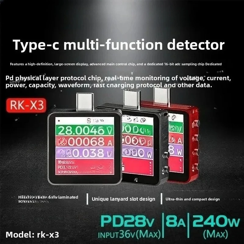 RK-X3 Digital Meter Multifunctional Tester, AC/DC Current Voltage Resistance Measuring Instrument for Electrical Maintenance