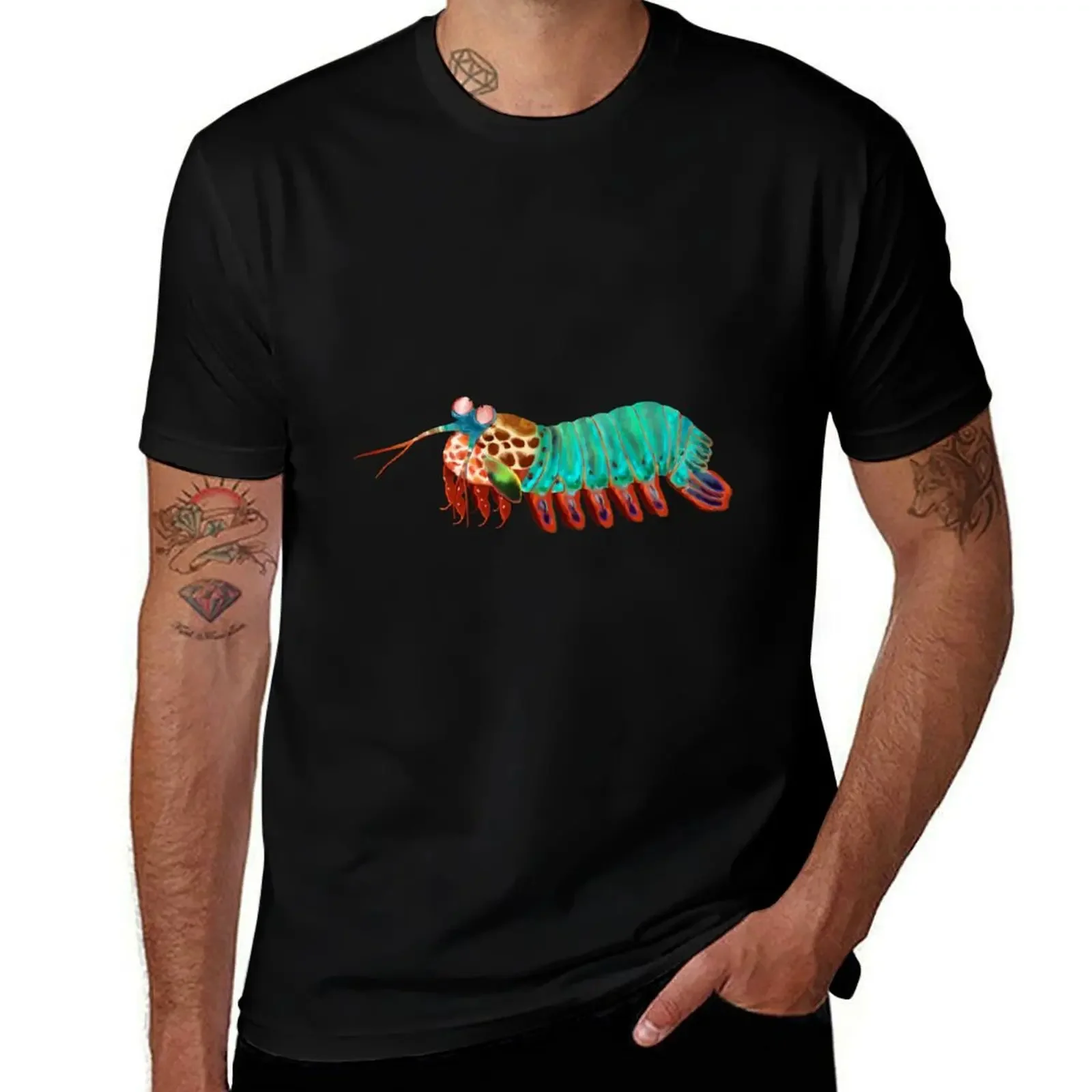 Mantis Shrimp T-Shirt Personalized t-shirt summer top funny shirt cotton mens graphic t-shirts big and tall