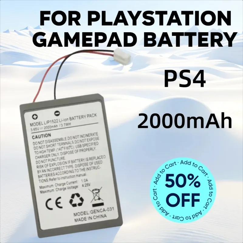 

2000mah for PS4 Slim LIP1522 Playstation GamePad Rechargeable Li-ion Battery