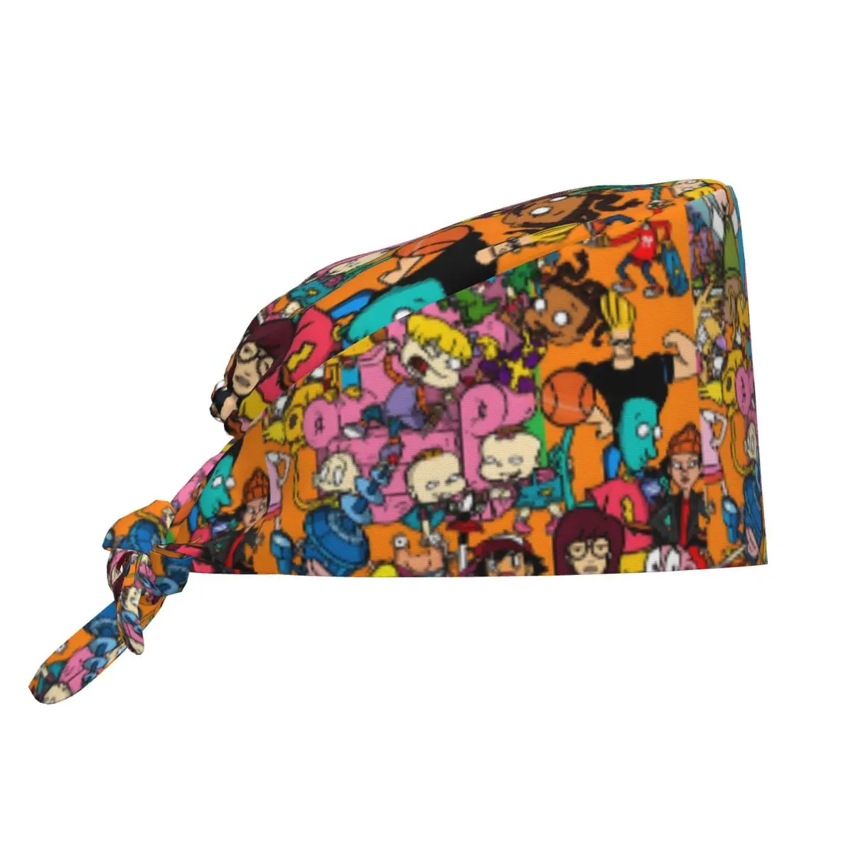 Custom 90s Nostalgia R-Rugrats Medical Staff Scrubs Hat Unisex Retro Doctor Nursing Surgical Cap Scrub Caps
