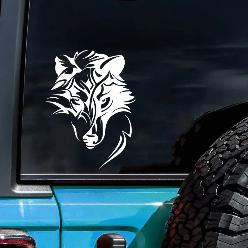 Wolf Head Car Creative Art Sticker Auto Body Bumper Windows Motorcycle Laptop Walls Vinyl Film Cool Decal Car Tuning Accessories