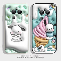 Cartoon Cute Pochacco Phone Case For OPPO FIND X5 X6 X3 X2 REALME 5 6 7 X7 X50 RENO ACE 2 4G 5G PRO Silicone Case Funda Shell