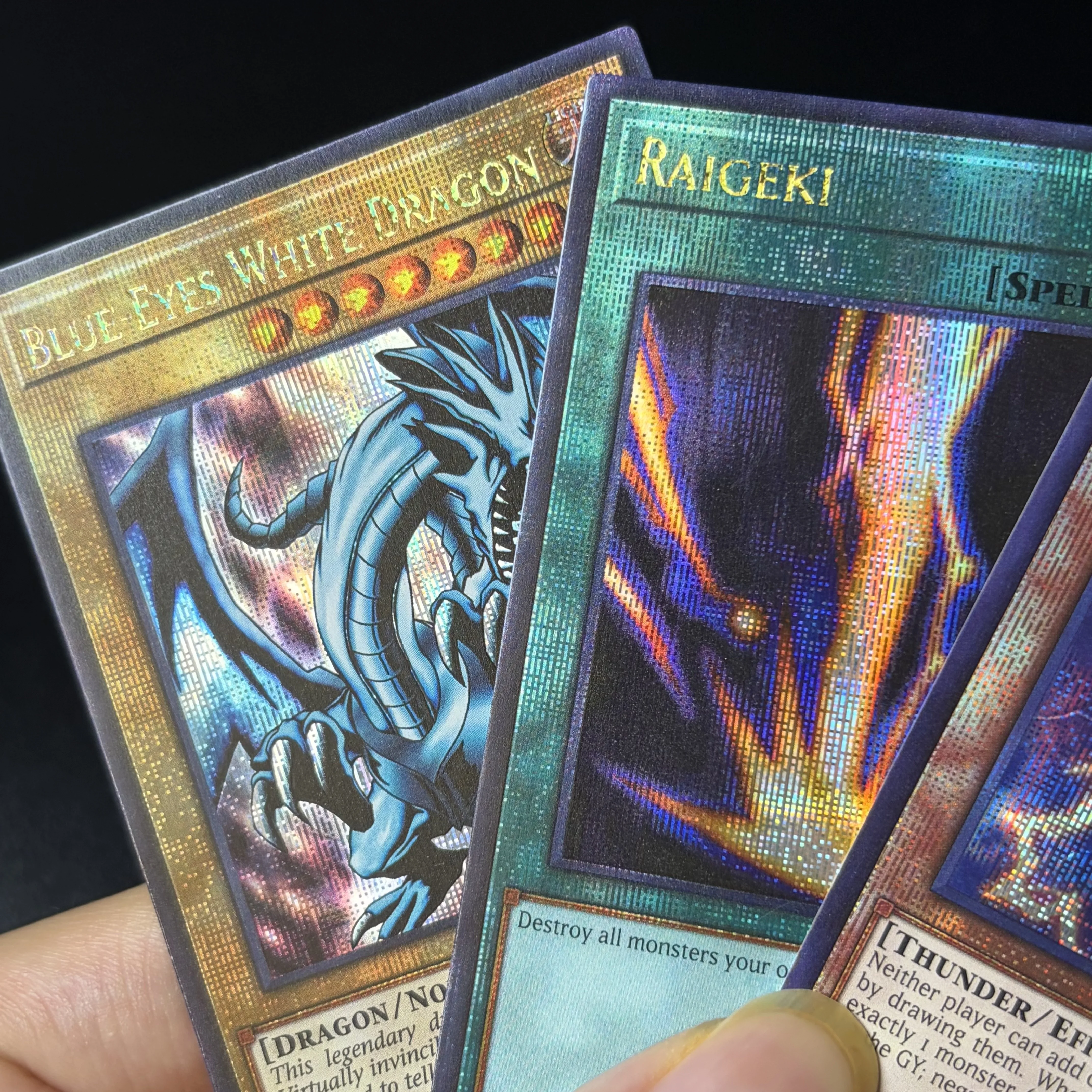 Yu-Gi-Oh 25th Anniversary Quarter Century Bonanza RA03 Series Red-Eyes Black Dragon Raigeki Thunder King Rai-Oh TCG Game Cards view 6