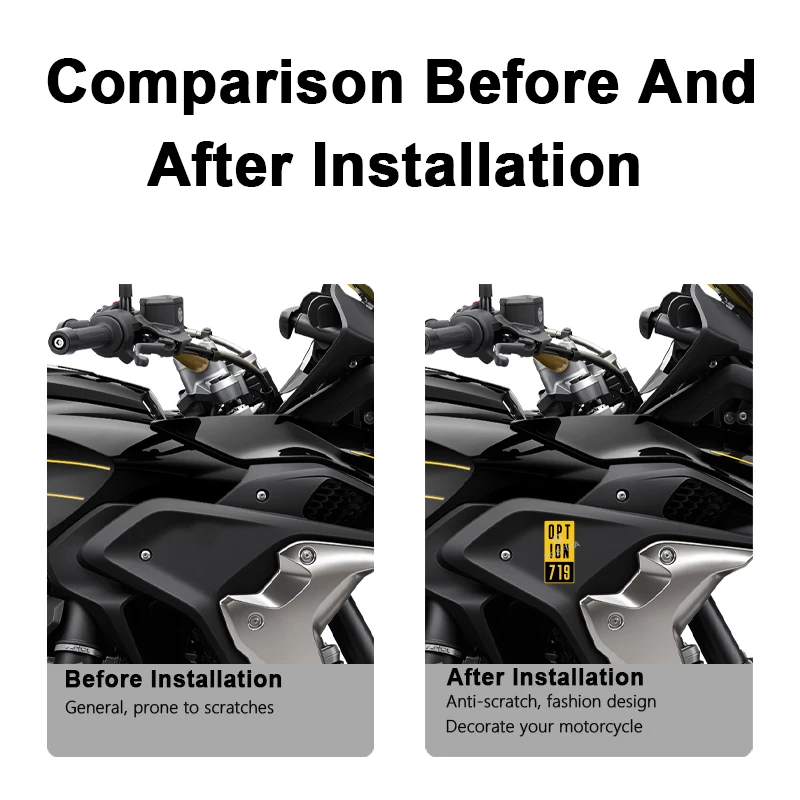 POSFIRA Option 719 Motorcycle Sticker Vinyl Decals for BMW R1250 R1200 GS R1300 GS F750GS F800GS S1000XR S1000RR Accessories