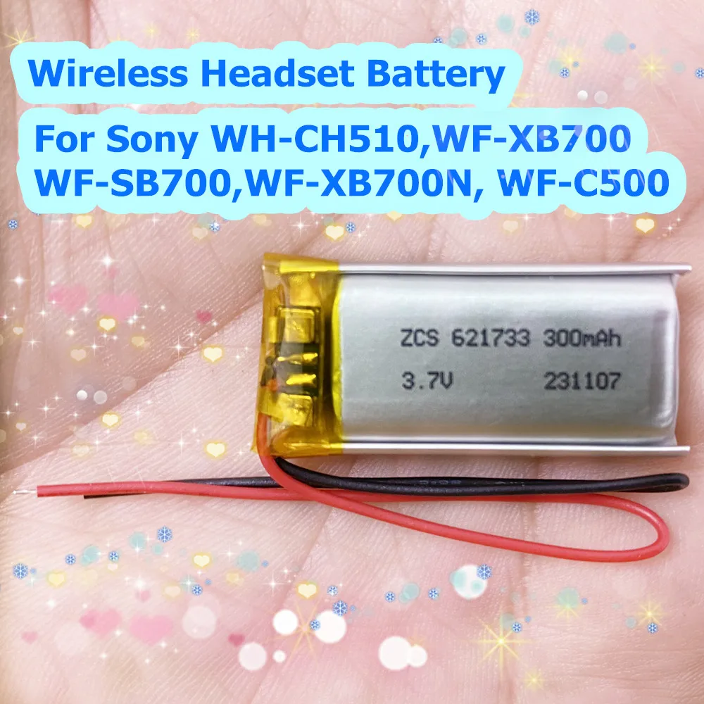 3.7V 300mAh 621733 Z32H ICB1040 Fit For Z32H Battery For SONY WF-SB700N WF-XB700 linkbuds WFL900 WF-L900 Charging BOX Case