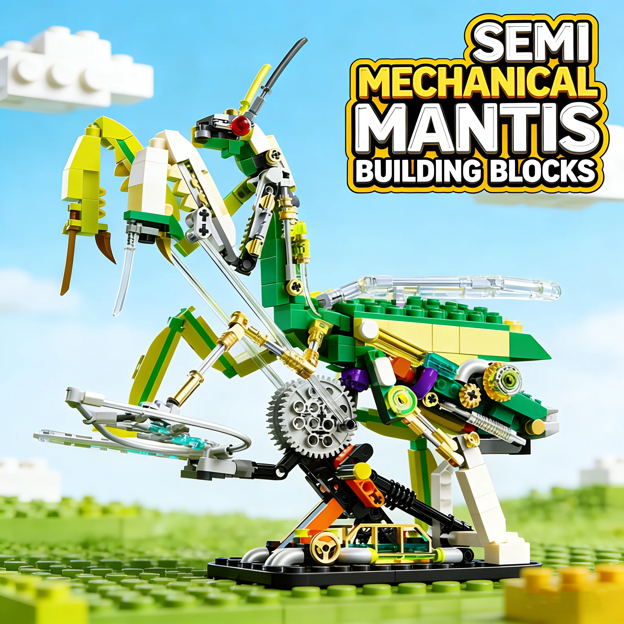 

Mantis Building Blocks Mechanical Bricks Diy Assembly Toys Moc Plastic Model Kit Collection Creative Children Adult Gifts